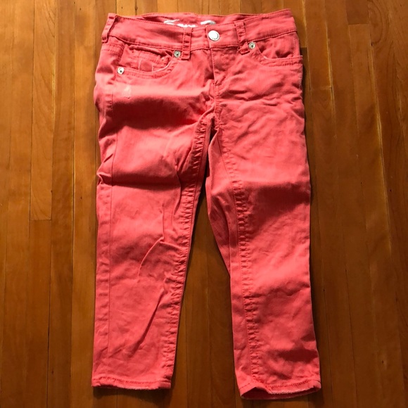 Coral midrise crop jeans distressed - Picture 3 of 4